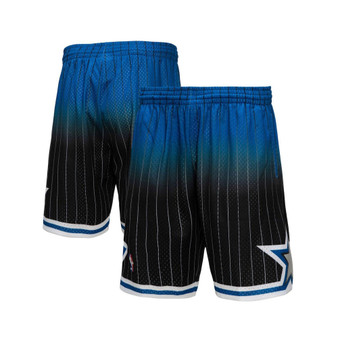 Men's Royal and Black Orlando Magic 1994/95 Hardwood Classics Fadeaway Reload 3.0 Swingman Shorts