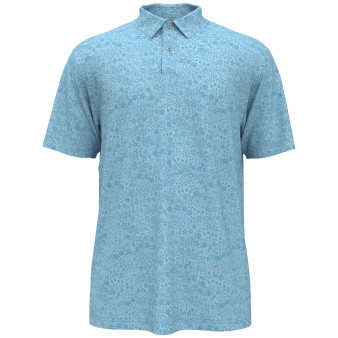 Men's Micro Floral Short Sleeve Golf Polo Shirt