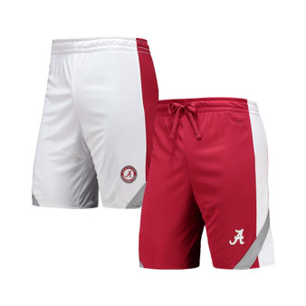 Men's Crimson, White Alabama Crimson Tide Am I Wrong Reversible Shorts