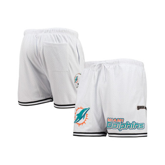 Men's White Miami Dolphins Mesh Shorts