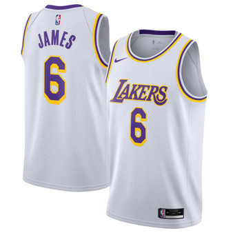 Men's LeBron James Los Angeles Lakers 2021/22 #6 Swingman Player Jersey - Association Edition