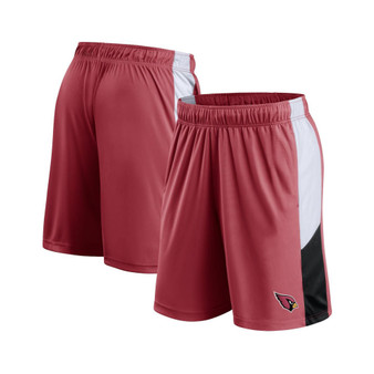 Men's Branded Cardinal Arizona Cardinals Prep Colorblock Shorts