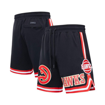 Men's Black Atlanta Hawks Chenille Shorts
