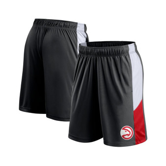 Men's Branded Black Atlanta Hawks Champion Rush Colorblock Performance Shorts
