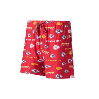 Men's Red Kansas City Chiefs Breakthrough Jam Allover Print Knit Shorts