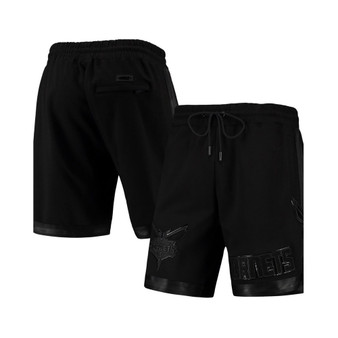 Men's Charlotte Hornets Triple Black Gloss Shorts