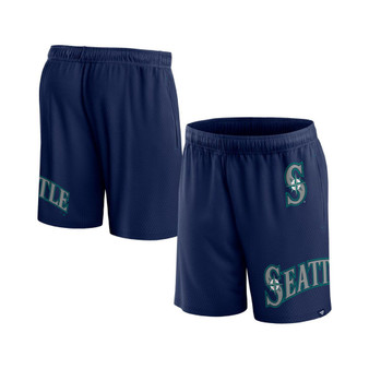 Men's Branded Navy Seattle Mariners Clincher Mesh Shorts