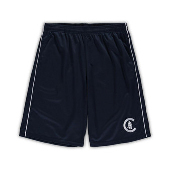 Men's Navy Chicago Cubs Big and Tall Cooperstown Collection Mesh Shorts