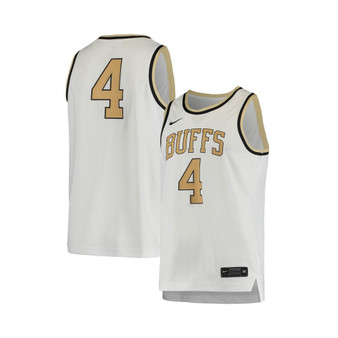 Men's 4 White Colorado Buffaloes Replica Basketball Jersey
