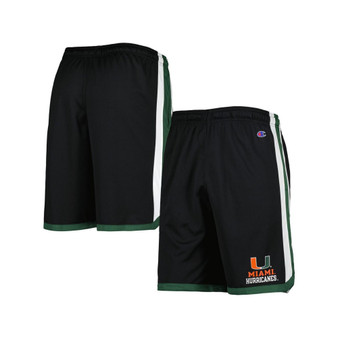 Men's Black Miami Hurricanes Basketball Shorts