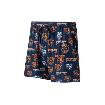 Men's Navy Chicago Bears Breakthrough Jam Allover Print Knit Shorts