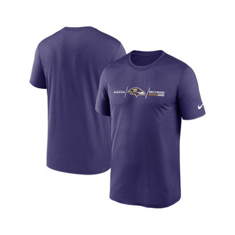 Men's Purple Baltimore Ravens Horizontal Lockup Legend T-shirt