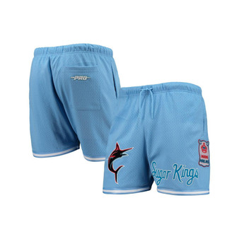 Men's Light Blue Miami Marlins City Edition Mesh Shorts
