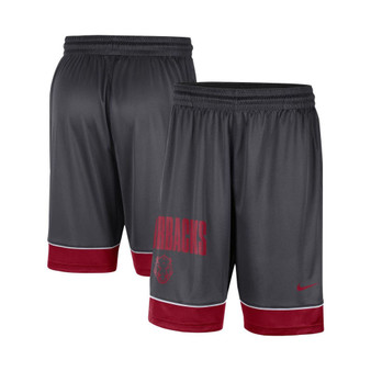 Men's Charcoal, Cardinal Arkansas Razorbacks Fast Break Shorts