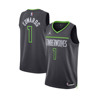 Men's Brand Anthony Edwards Charcoal Minnesota Timberwolves 2022/23 Statement Edition Swingman Jersey