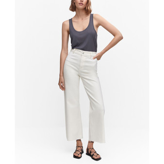 Women's High Waist Culotte Jeans
