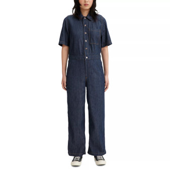 Women's Cotton Short-Sleeve Heritage Jumpsuit
