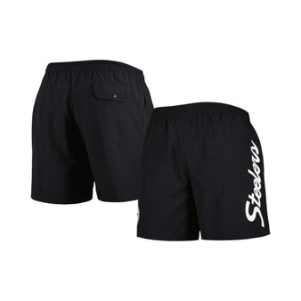 Men's Black Pittsburgh Steelers Team Essentials Nylon Shorts