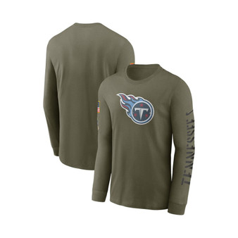Men's Olive Tennessee Titans 2022 Salute to Service Long Sleeve T-shirt