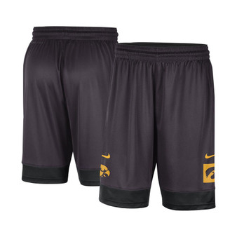 Men's Charcoal Iowa Hawkeyes Performance Fast Break Shorts