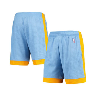 Men's Blue Los Angeles Lakers Hardwood Classics 2001/02 Swingman Shorts