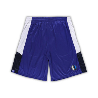 Men's Branded Blue Dallas Mavericks Big and Tall Champion Rush Practice Shorts