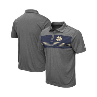 Men's Heathered Charcoal Notre Dame Fighting Irish Team Smithers Polo Shirt