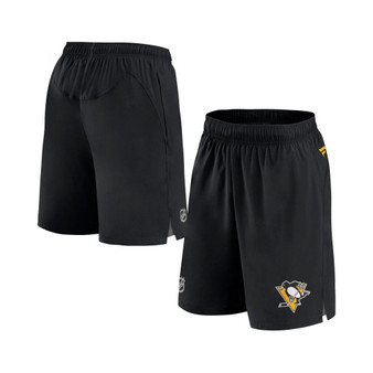 Men's Branded Black Pittsburgh Penguins Authentic Pro Rink Shorts