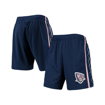Men's Navy New Jersey Nets 2006-07 Hardwood Classics Swingman Shorts