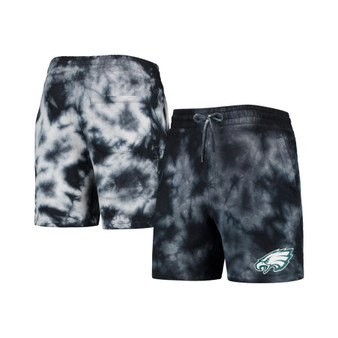 Men's Black Philadelphia Eagles Tie-Dye Shorts