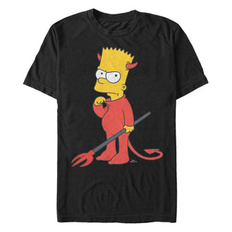 Men's The Simpsons Devil Bart Short Sleeves T-shirt
