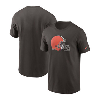 Men's Brown Cleveland Browns Primary Logo T-shirt