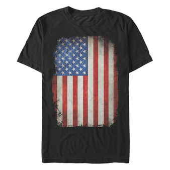 Men's Down Flag Short Sleeve Crew T-shirt