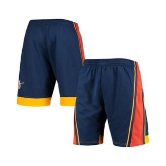 Men's Navy Golden State Warriors 2009 Hardwood Classics 75th Anniversary Swingman Shorts