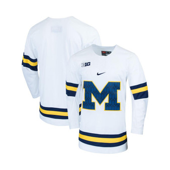 Men's White Michigan Wolverines Replica College Hockey Jersey
