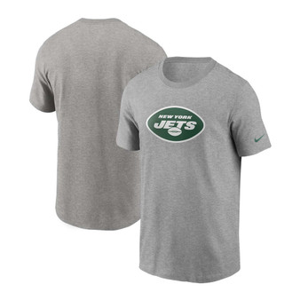 Men's Heathered Gray New York Jets Primary Logo T-shirt