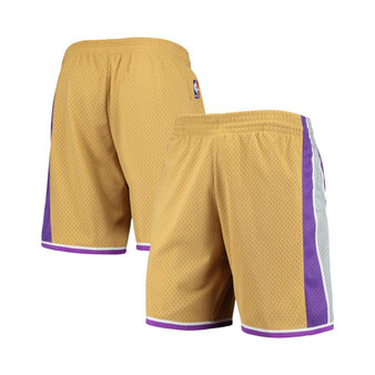 Men's Gold Sacramento Kings 2005-06 Hardwood Classics Swingman Shorts