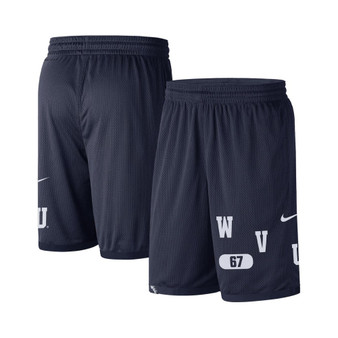 Men's Navy West Virginia Mountaineers Wordmark Performance Shorts