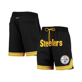 Men's Black Pittsburgh Steelers Just Don Gold Rush Shorts