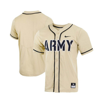 Men's Gold Army Black Knights Replica Full-Button Baseball Jersey