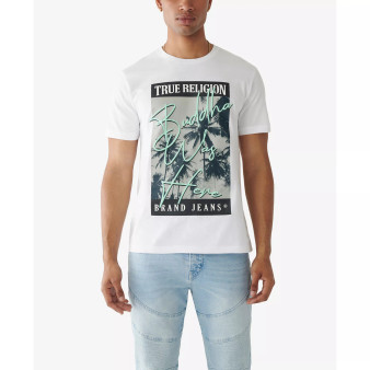 Men's Short Sleeve Buddha Was Here Palm T-shirt