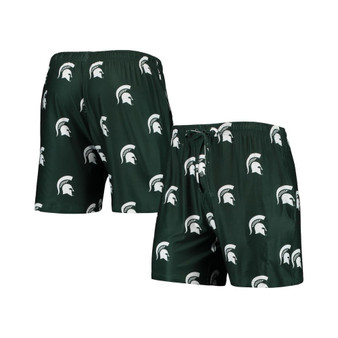 Men's Green Michigan State Spartans Flagship Allover Print Jam Shorts