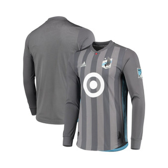 Men's Gray Minnesota United FC 2018/19 Authentic Team Long Sleeve Jersey