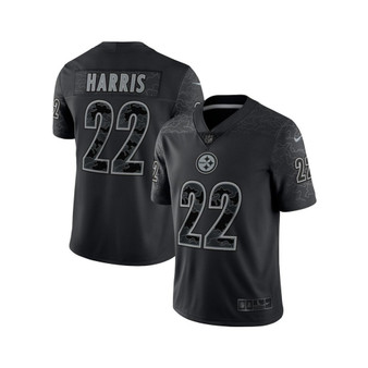 Men's Najee Harris Black Pittsburgh Steelers RFLCTV Limited Jersey