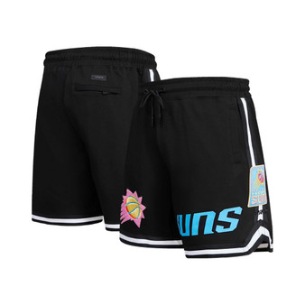 Men's Black Phoenix Suns Washed Neon Shorts