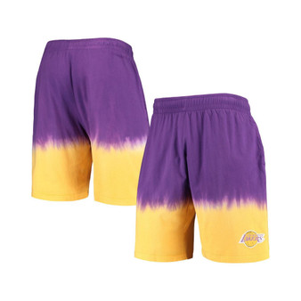 Men's Purple, Gold Los Angeles Lakers Hardwood Classics Authentic Shorts