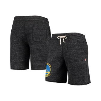 Men's Charcoal Golden State Warriors Primary Logo Tri-Blend Sweat Shorts