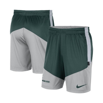 Men's Green, Gray Michigan State Spartans Team Performance Knit Shorts