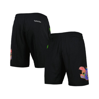 Men's Black Charlotte Hornets Hardwood Classics Color Bomb Energy Shorts