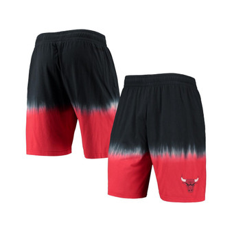 Men's Black and Red Chicago Bulls Hardwood Classic Authentic Shorts